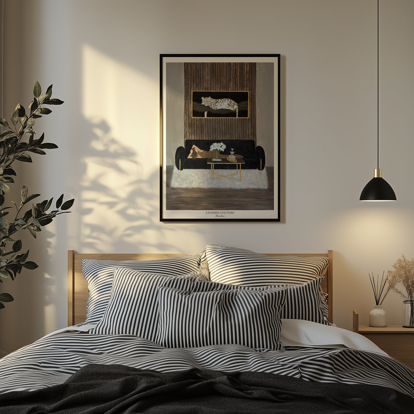 Leopard couture poster