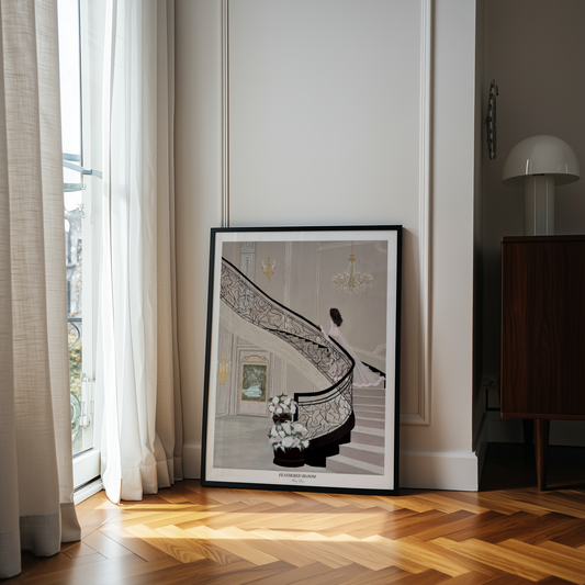 Feathered bloom poster