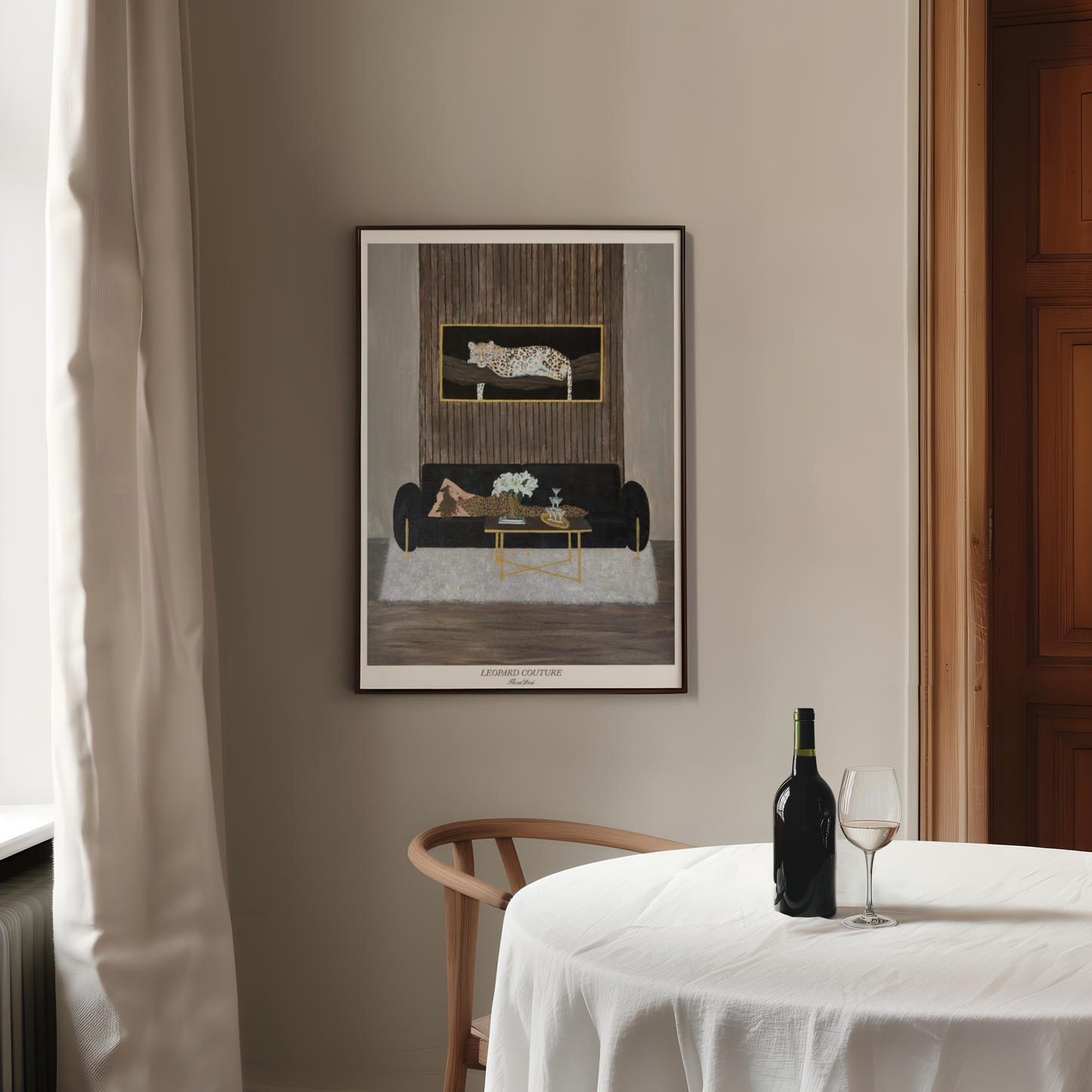 Leopard couture poster