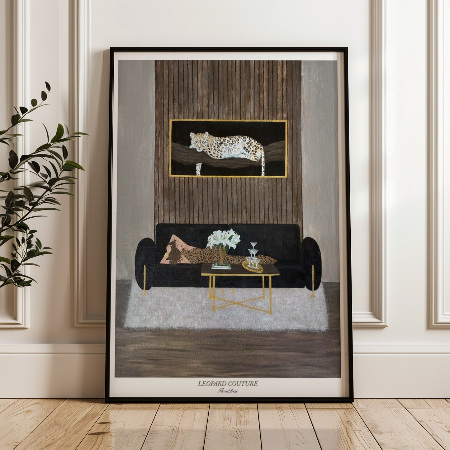 Leopard couture poster