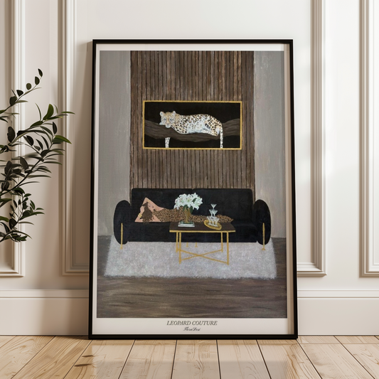 Leopard couture poster