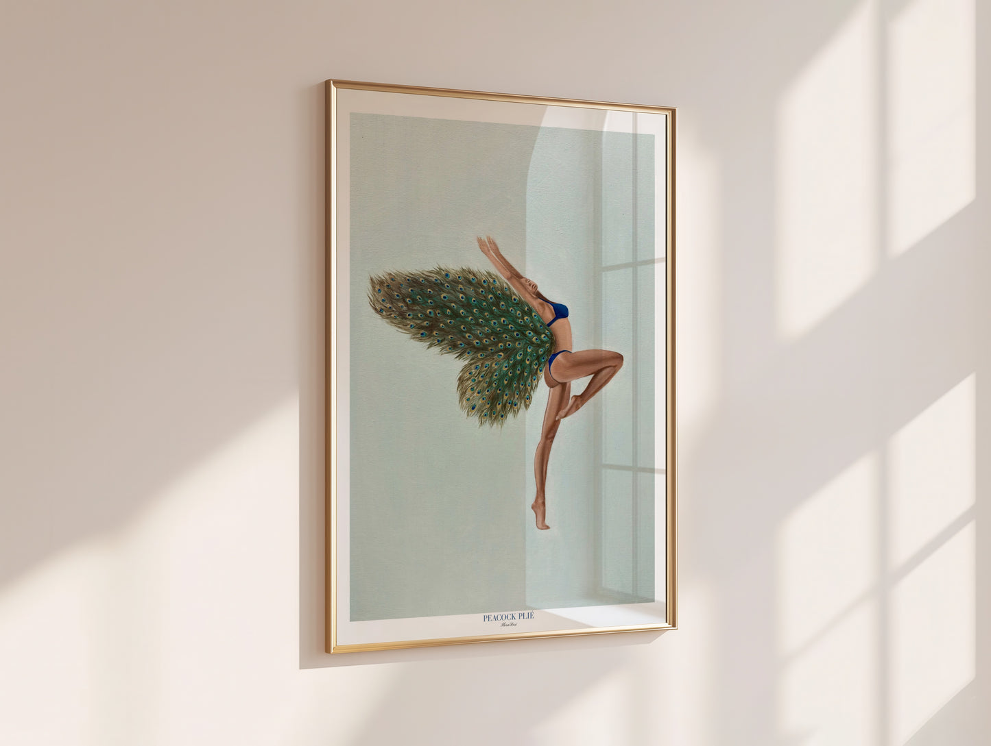 Peacock Plié poster
